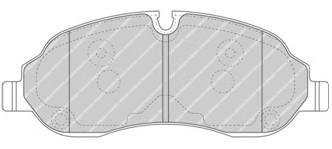 FVR4661 Ferodo Колодки гальмівні дискові