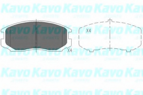 KBP-5505 KAVO Тормозные колодки дисковые