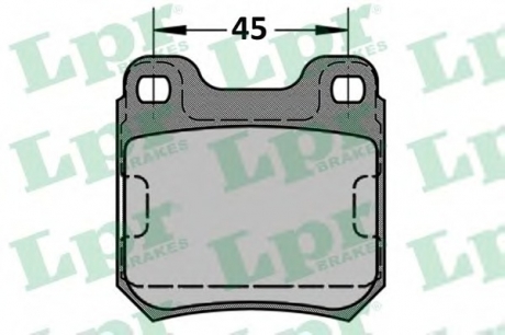 05P334 LPR Тормозные колодки дисковые