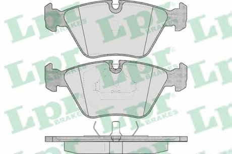 05P296 LPR Колодка гальм. диск. BMW 3 (E36), 5 (E34) передн. (вир-во LPR)