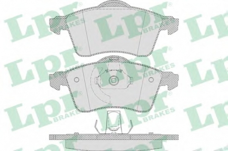 05P645 LPR Колодка гальм. диск. VW T4 (70XB, 70XC, 7DB, 7DW) передн. (вир-во LPR)