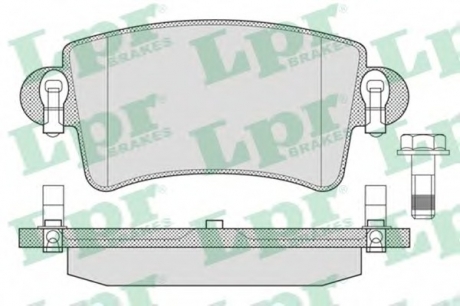 05P791 LPR Колодка гальм. диск. RENAULT MASTER задн. (вир-во LPR)