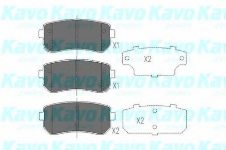 KBP-4007 KAVO Комплект гальмівних колодок