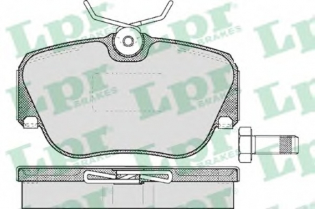 05P302 LPR Тормозные колодки дисковые