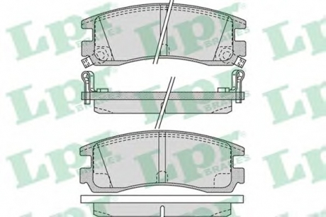 05P1031 LPR Тормозные колодки дисковые