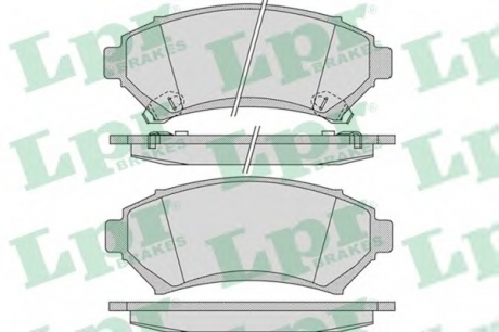 05P1054 LPR Комплект гальмівних колодок