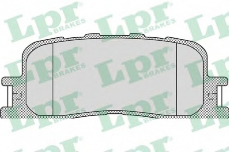 05P1115 LPR Комплект гальмівних колодок з 4 шт. дисків