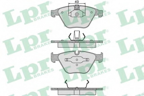 05P1193 LPR Тормозные колодки дисковые