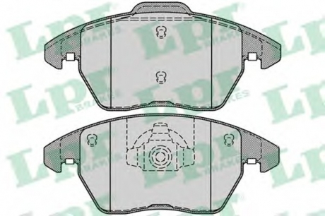 05P1248 LPR Тормозные колодки дисковые