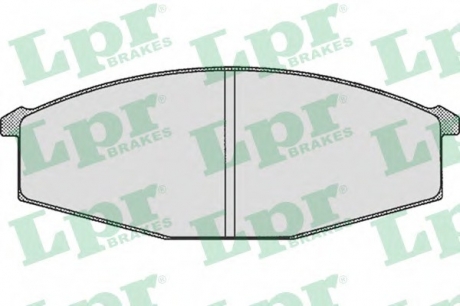 05P289 LPR Тормозные колодки дисковые