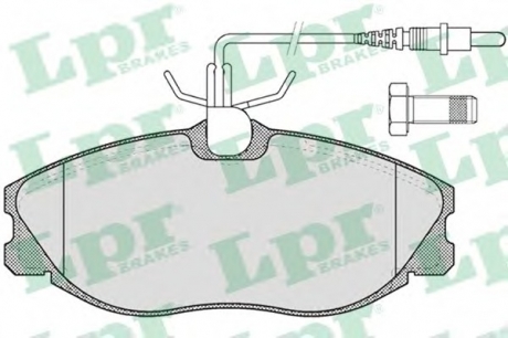 05P620 LPR Комплект гальмівних колодок