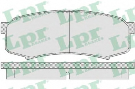 05P749 LPR Колодка гальм. диск. MITSUBISHI PAJERO задн. (вир-во LPR)