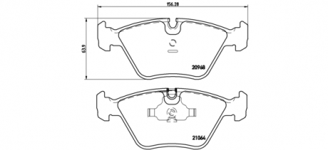 P06012 Brembo Тормозные колодки дисковые