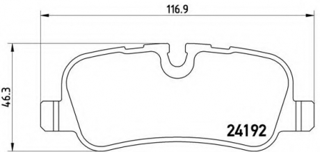 P44013 Brembo Гальмівні колодки дискові