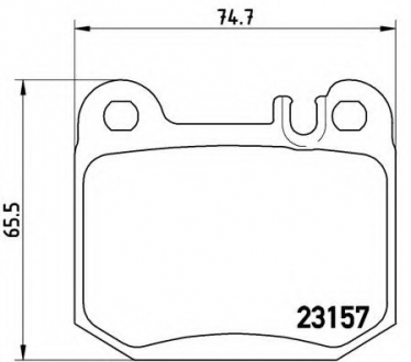 P50043 Brembo Тормозные колодки дисковые