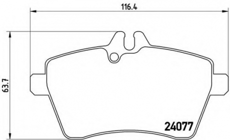 P50056 Brembo Гальмівні колодки дискові