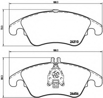 P50069 Brembo Тормозные колодки дисковые