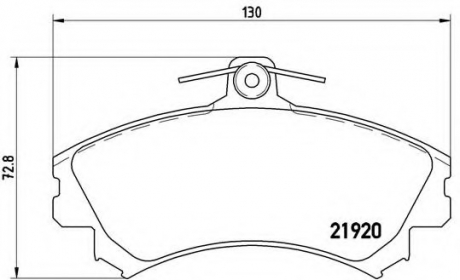 P54022 Brembo Гальмівні колодки дискові