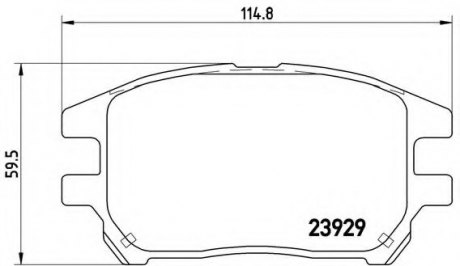 P56050 Brembo Тормозные колодки дисковые