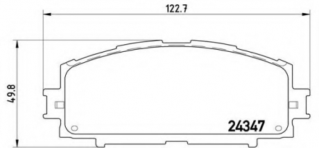 P83086 Brembo Гальмівні колодки дискові