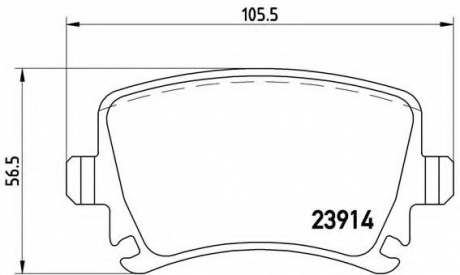 P85095 Brembo Тормозные колодки дисковые