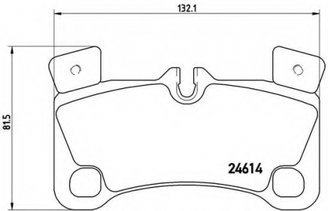 P85103 Brembo Тормозные колодки дисковые