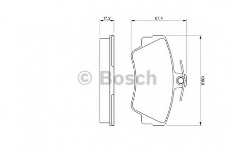 0986460989 Bosch Тормозные колодки дисковые