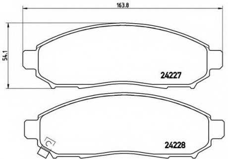 P56059 Brembo Тормозные колодки дисковые