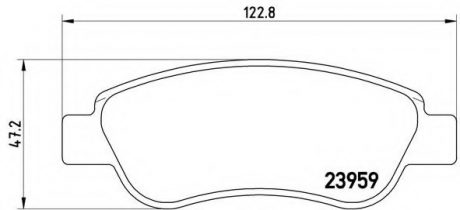 P61081 Brembo Тормозные колодки дисковые