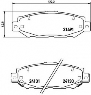 P83038 Brembo Тормозные колодки дисковые