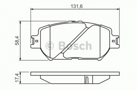 0986494418 Bosch Тормозные колодки передние