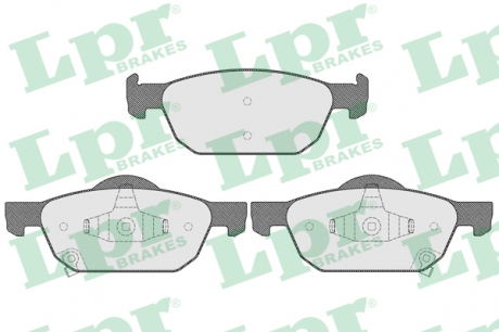 05P1560 LPR Комплект гальмівних колодок з 4 шт. дисків