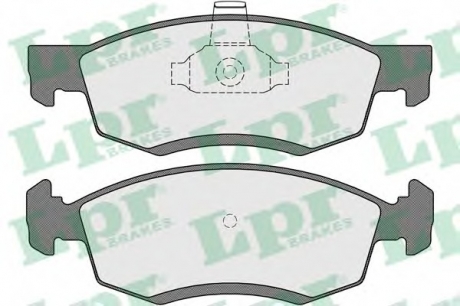 05P1654 LPR Комплект гальмівних колодок з 4 шт. дисків