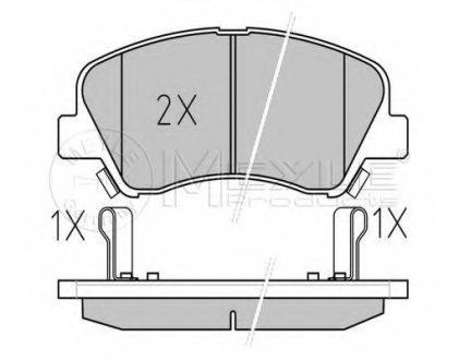 025 253 4818 Meyle Тормозные колодки дисковые