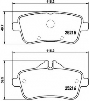 P50100 Brembo Гальмівні колодки дискові