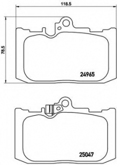 P83131 Brembo Тормозные колодки дисковые