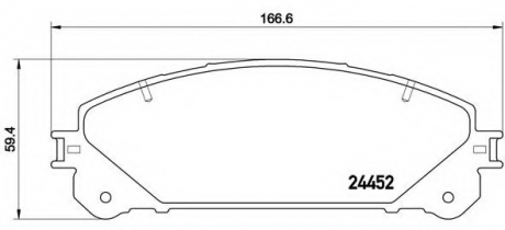 P83145 Brembo Тормозные колодки дисковые