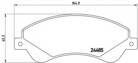 P24065 Brembo Тормозные колодки дисковые