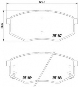 P30055 Brembo Колодки гальмівні дискові