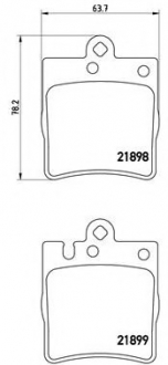 P50033 Brembo Тормозные колодки дисковые