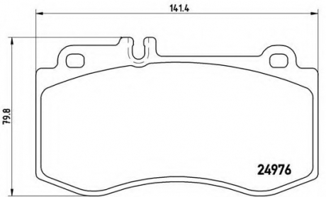 P50087 Brembo Тормозные колодки дисковые