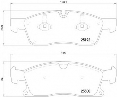 P50109 Brembo Гальмівні колодки дискові