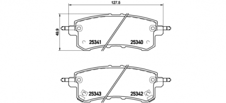 P56082 Brembo Тормозные колодки дисковые