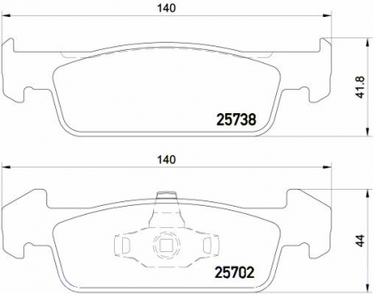 P68060 Brembo Гальмівні колодки дискові