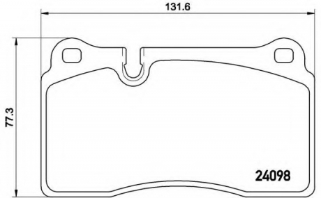 P85110 Brembo Тормозные колодки дисковые