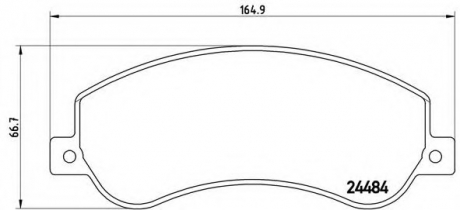 P85115 Brembo Тормозные колодки дисковые