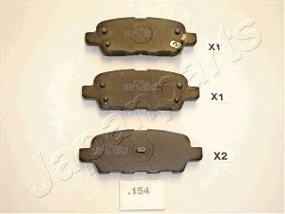 Тормозные колодки дисковые PP-154AF