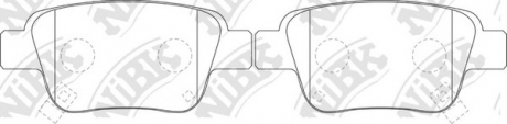 Тормозные колодки дисковые PN1239