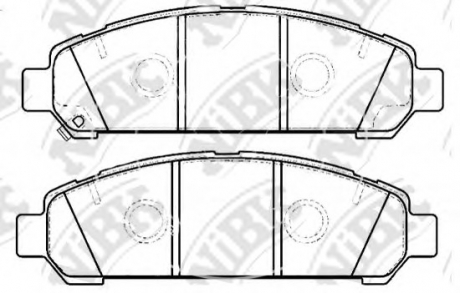 Тормозные колодки дисковые PN21003