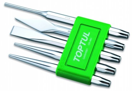 GAAV0501 Toptul Набір виколоток та зубил 5 шт. TOPTUL GAAV0501(TOPTUL)